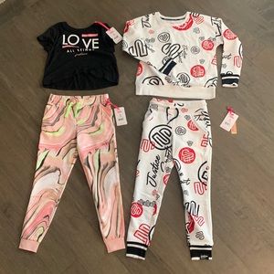 Lot of 2 Justice Jogger Sets, size 7/8